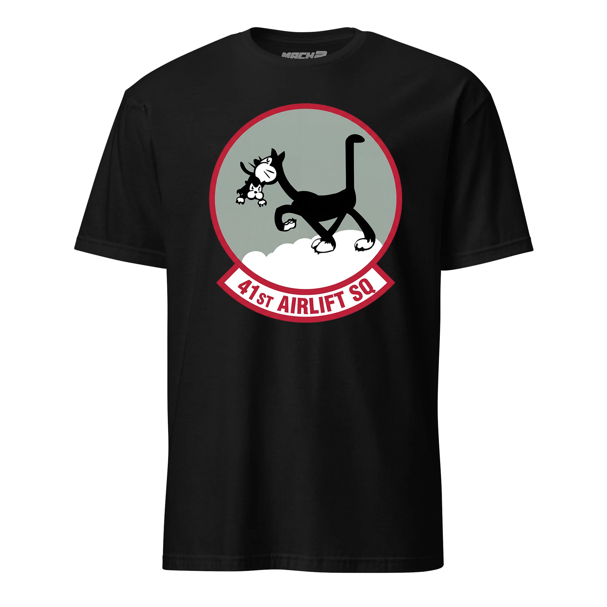 Mach2 Squadron Upload | 41ST AIRLIFT SQUADRON | T-Shirt | Black | MACH-SHORT-SLEEVE-FRONT-BLACK.jpg