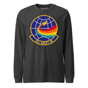 Mach2 Squadron Upload | 65TH AIRLIFT SQUADRON | Long Sleeve | Charcoal Heather | MACH-LONG-SLEEVE-FRONT-CHARCOAL.jpg