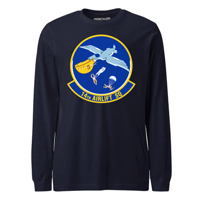 Mach2 Squadron Upload | 14TH AIRLIFT SQUADRON | Long Sleeve | Navy | MACH-LONG-SLEEVE-FRONT-NAVY.jpg