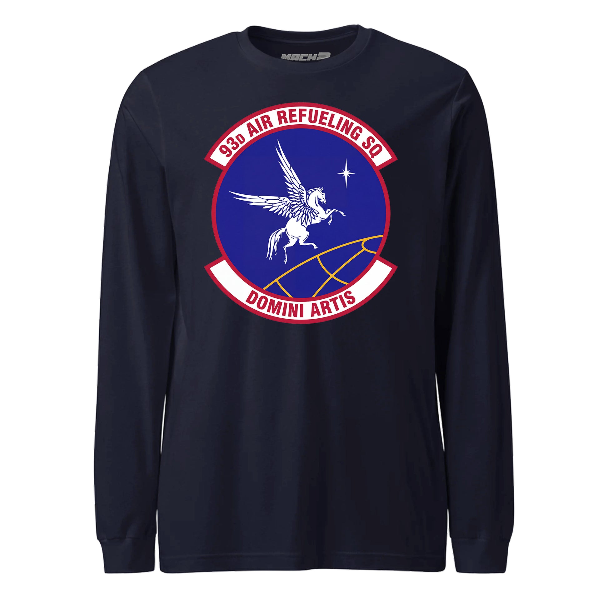 Mach2 Squadron Upload | 93RD AIR REFUELING SQUADRON | Long Sleeve | Navy | MACH-LONG-SLEEVE-FRONT-NAVY.jpg