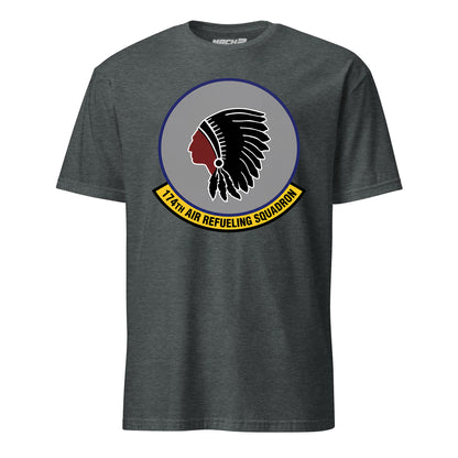 Mach2 Squadron Upload | 174TH AIR REFUELING SQUADRON | T-Shirt | Charcoal Heather | MACH-SHORT-SLEEVE-FRONT-CHARCOAL.jpg