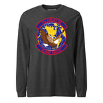Mach2 Squadron Upload | 15TH AIRLIFT SQUADRON | Long Sleeve | Charcoal Heather | MACH-LONG-SLEEVE-FRONT-CHARCOAL.jpg