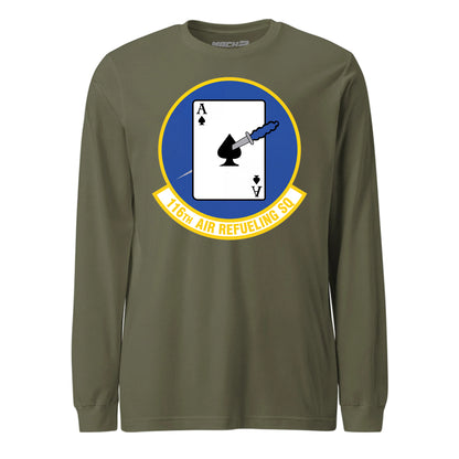 Mach2 Squadron Upload | 116TH AIR REFUELING SQUADRON | Long Sleeve | OD Green | MACH-LONG-SLEEVE-FRONT-OD.jpg