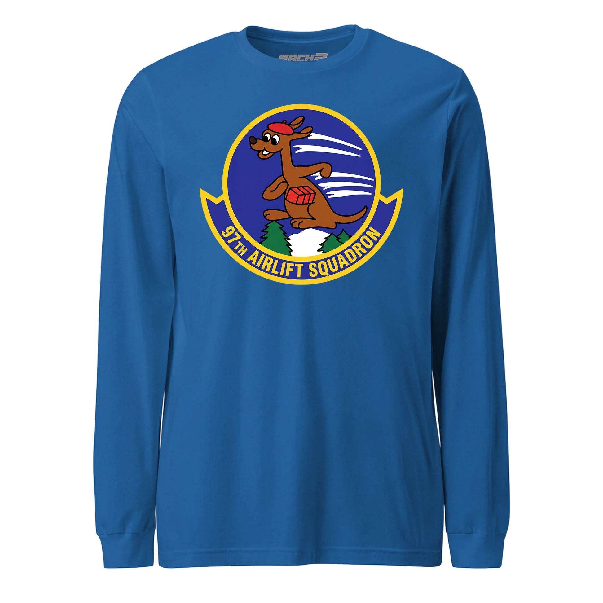 Mach2 Squadron Upload | 97TH AIRLIFT SQUADRON | Long Sleeve | Royal | MACH-LONG-SLEEVE-FRONT-ROYAL.jpg