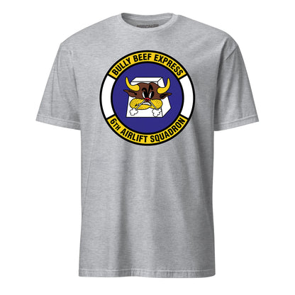 Mach2 Squadron Upload | 6TH AIRLIFT SQUADRON | T-Shirt | Heather Grey | MACH-SHORT-SLEEVE-FRONT-GREY.jpg
