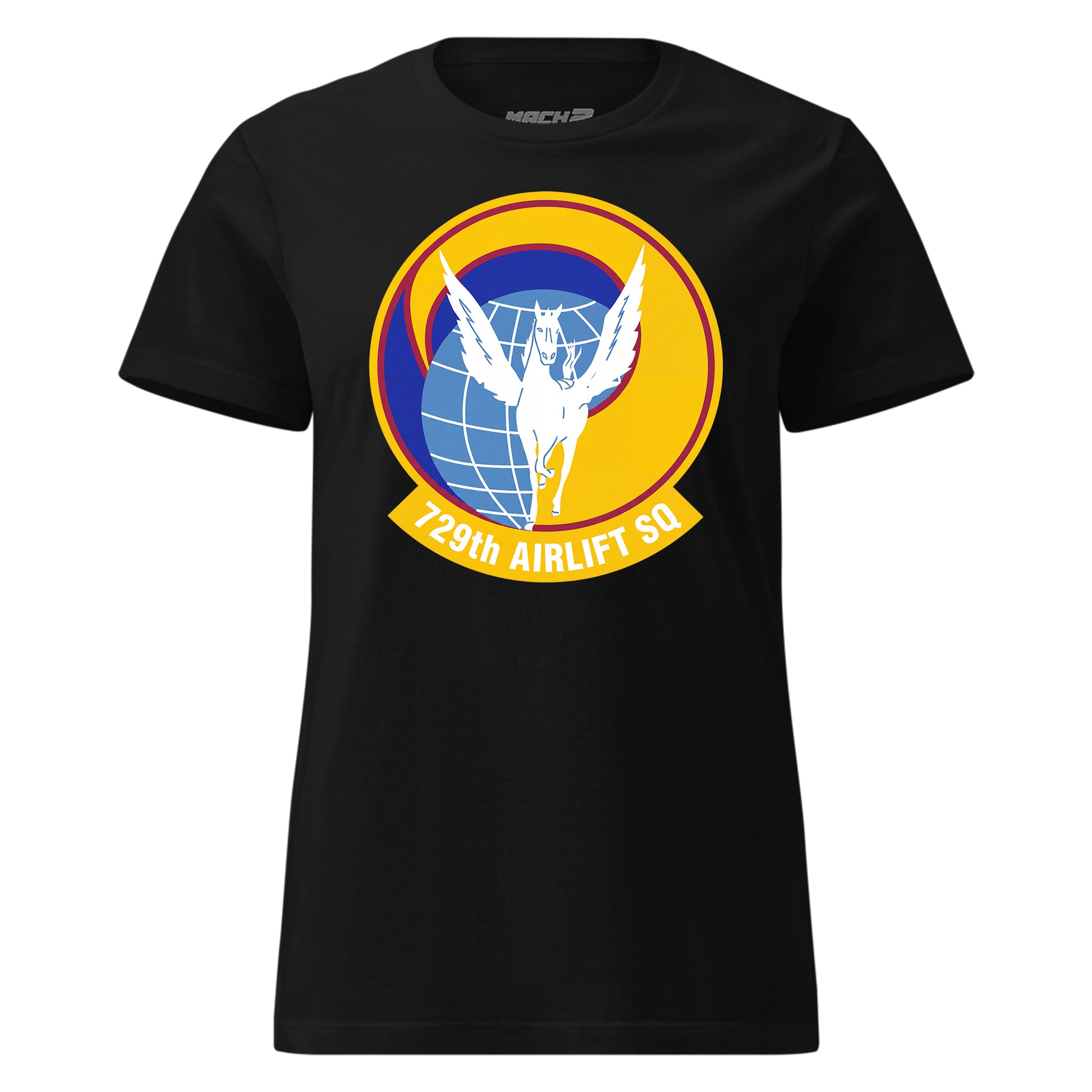Mach2 Squadron Upload | 729TH AIRLIFT SQUADRON | Womens | Black | MACH-WOMENS-FRONT-BLACK.jpg