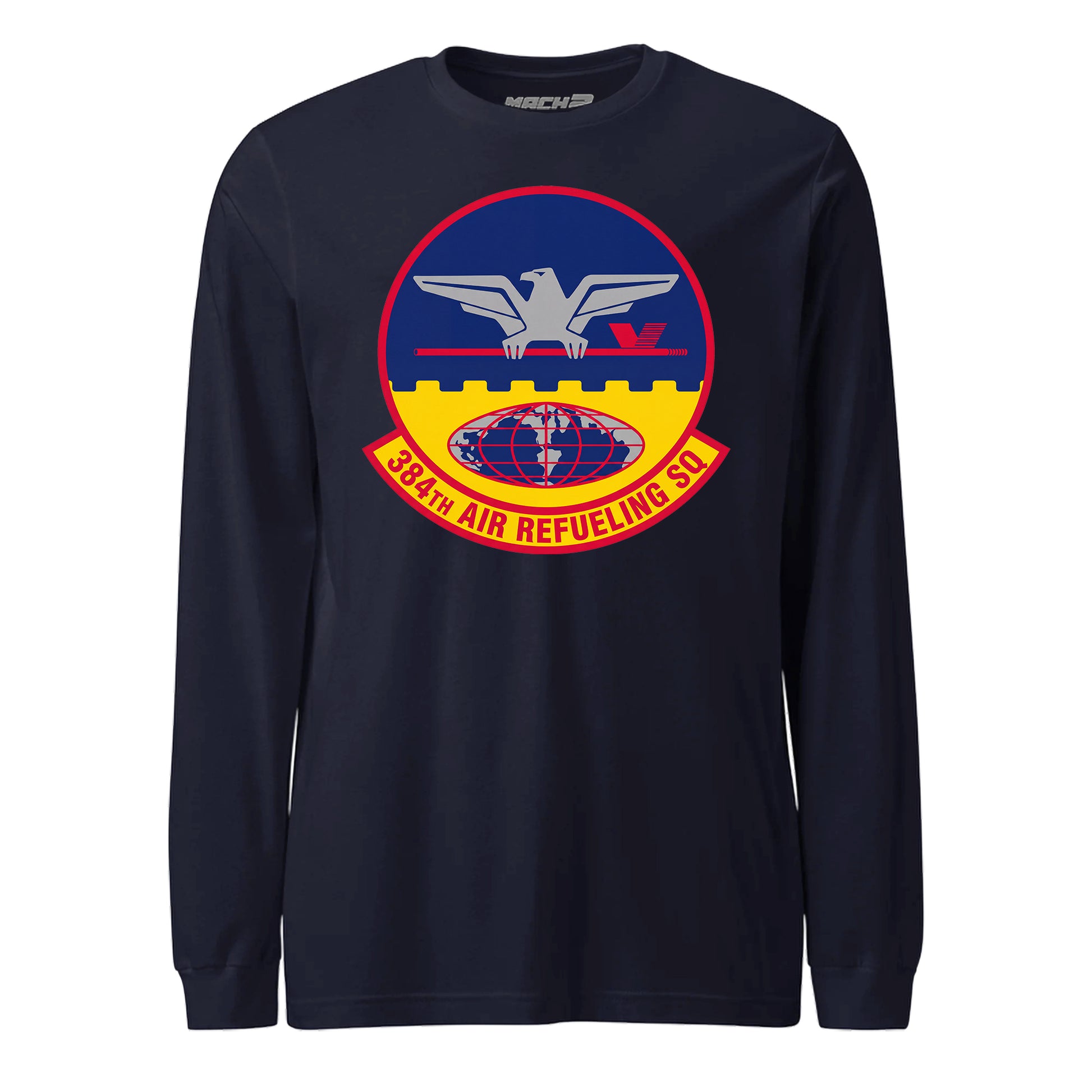 Mach2 Squadron Upload | 384TH AIR REFUELING SQUADRON | Long Sleeve | Navy | MACH-LONG-SLEEVE-FRONT-NAVY.jpg