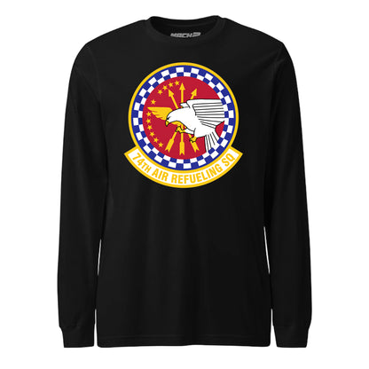 Mach2 Squadron Upload | 74TH AIR REFUELING SQUADRON | Long Sleeve | Black | MACH-LONG-SLEEVE-FRONT-BLACK.jpg