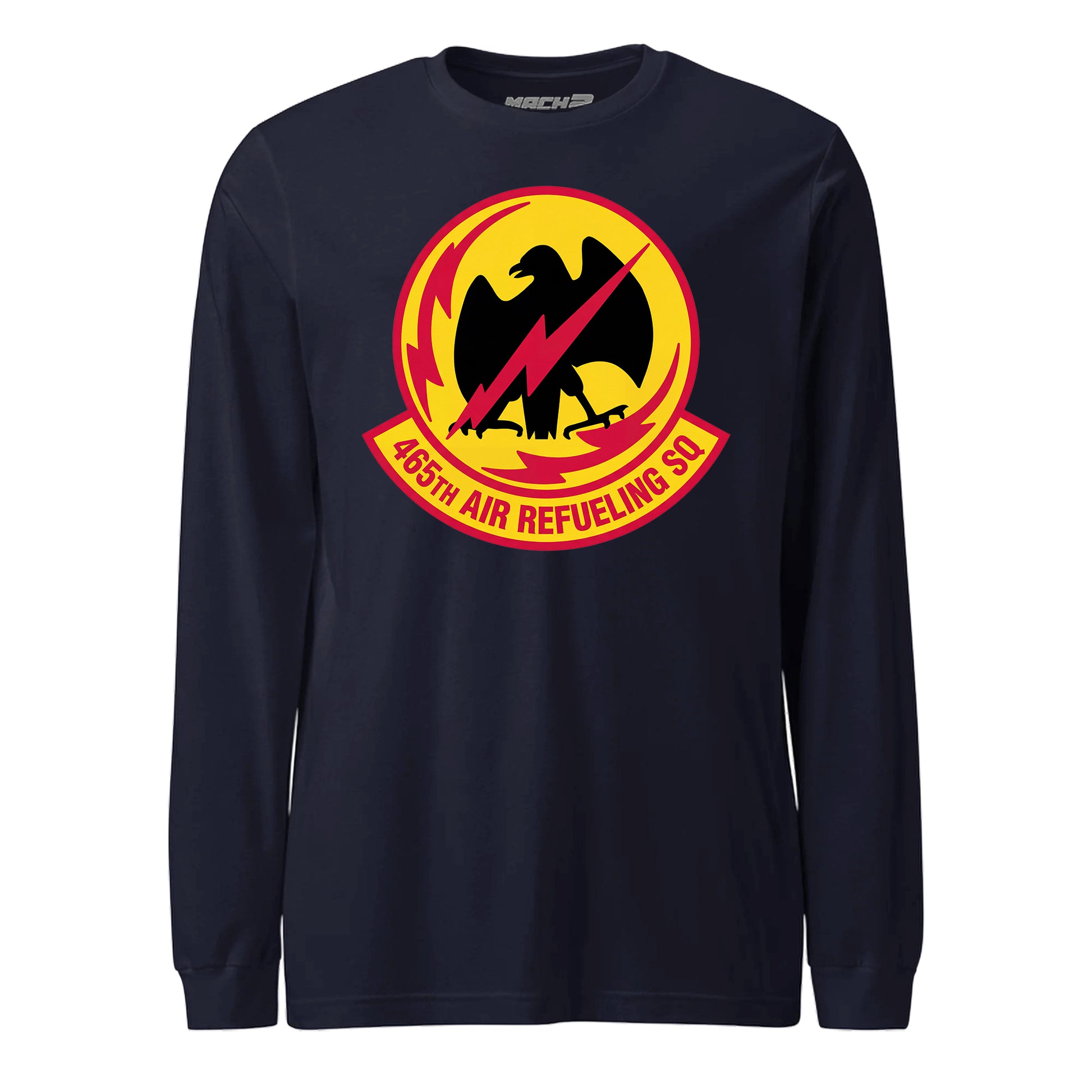 Mach2 Squadron Upload | 465TH AIR REFUELING SQUADRON | Long Sleeve | Navy | MACH-LONG-SLEEVE-FRONT-NAVY.jpg