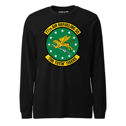 Mach2 Squadron Upload | 77TH AIR REFUELING SQUADRON | Long Sleeve | Black | MACH-LONG-SLEEVE-FRONT-BLACK.jpg