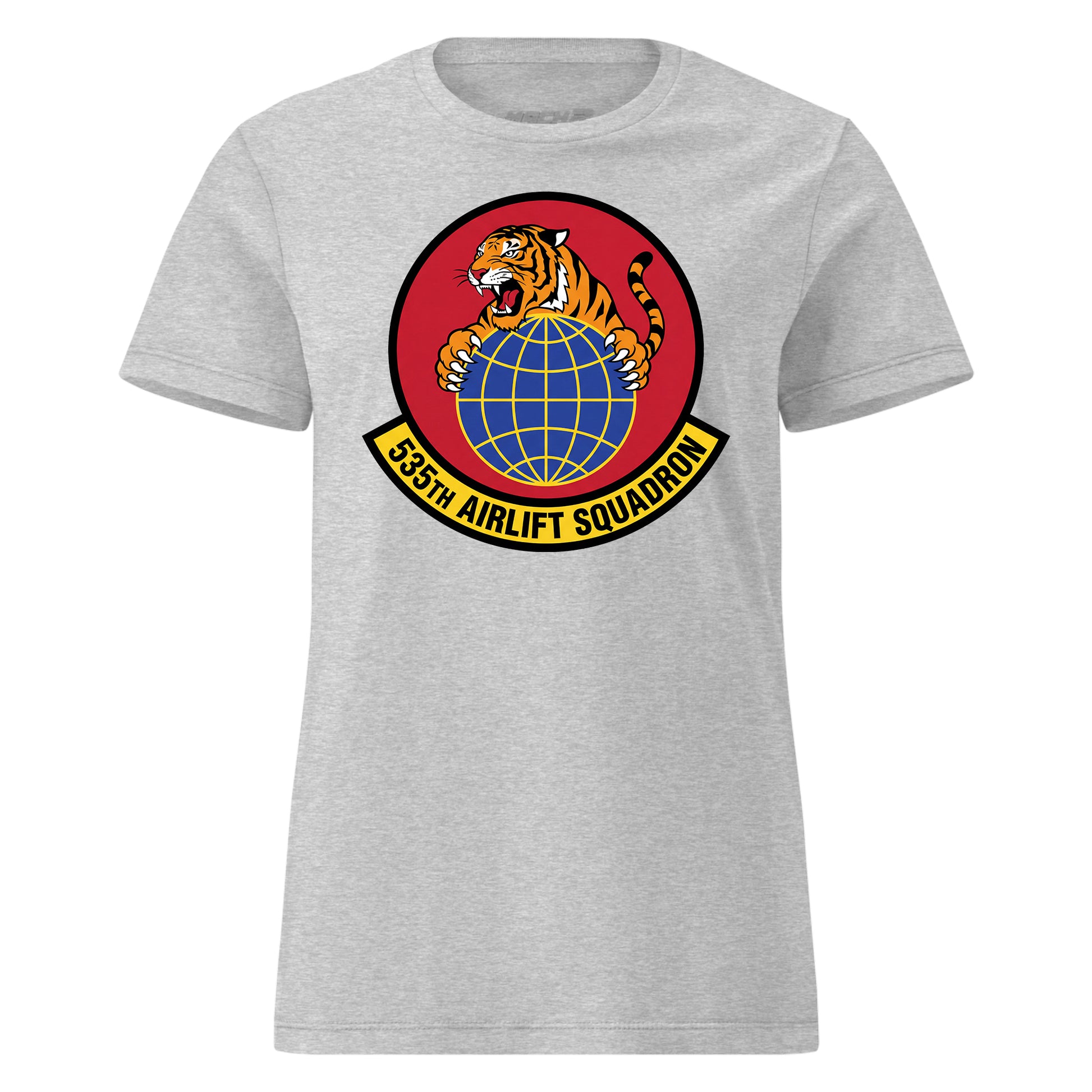 Mach2 Squadron Upload | 535TH AIRLIFT SQUADRON | Womens | Heather Grey | MACH-WOMENS-FRONT-GREY.jpg
