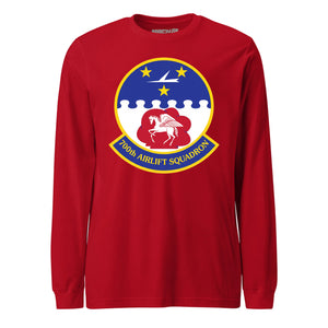 Mach2 Squadron Upload | 700TH AIRLIFT SQUADRON | Long Sleeve | Red | MACH-LONG-SLEEVE-FRONT-RED.jpg