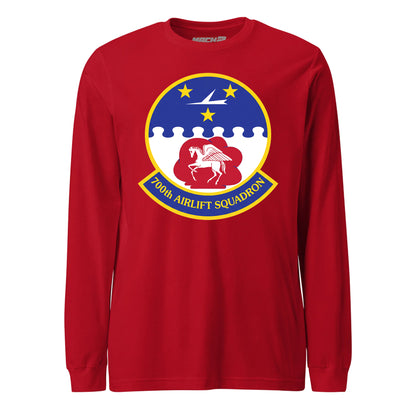 Mach2 Squadron Upload | 700TH AIRLIFT SQUADRON | Long Sleeve | Red | MACH-LONG-SLEEVE-FRONT-RED.jpg