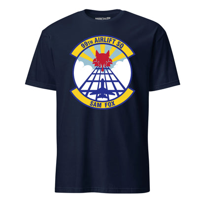 Mach2 Squadron Upload | 99TH AIRLIFT SQUADRON | T-Shirt | Navy | MACH-SHORT-SLEEVE-FRONT-NAVY.jpg