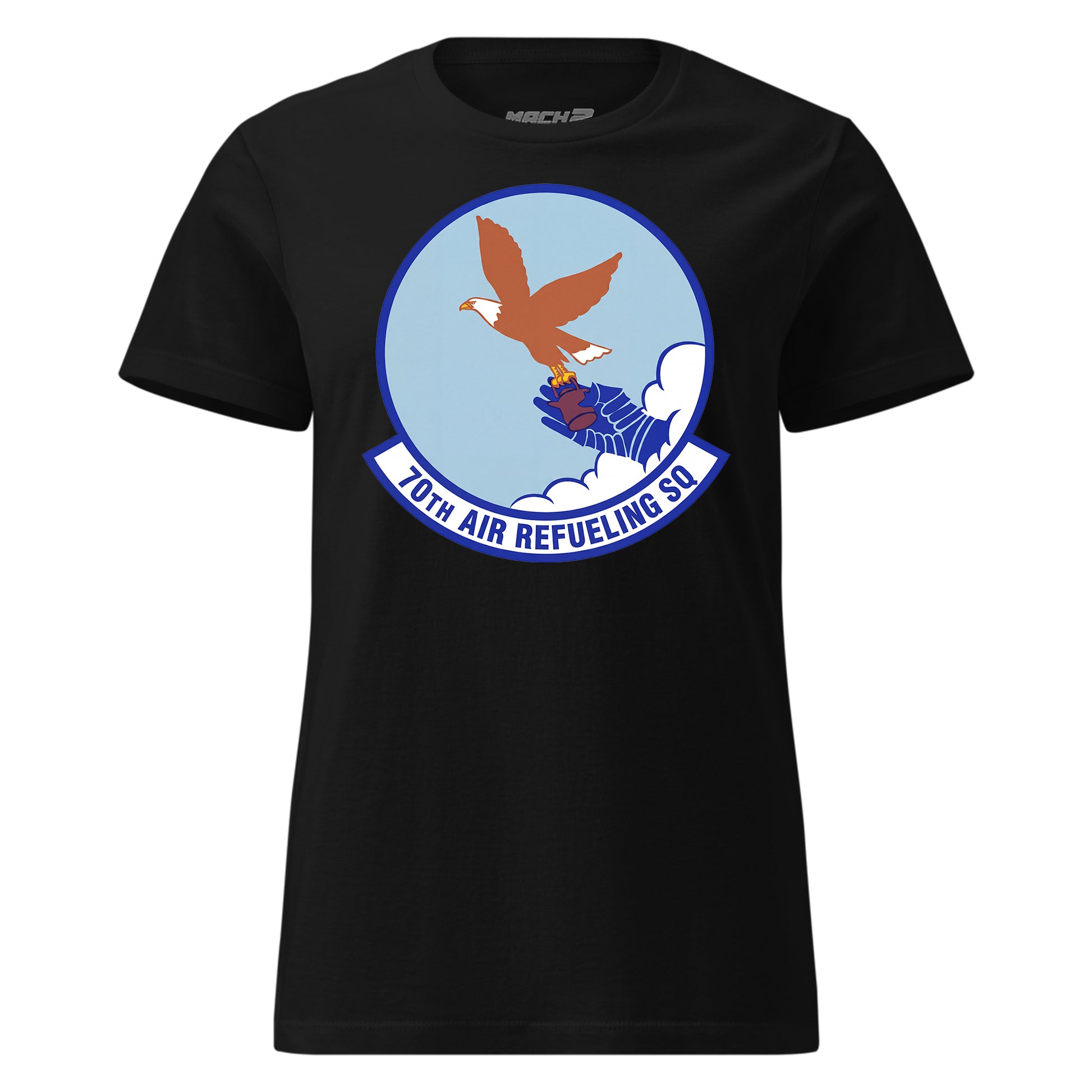 Mach2 Squadron Upload | 70TH AIR REFUELING SQUADRON | Womens | Black | MACH-WOMENS-FRONT-BLACK.jpg