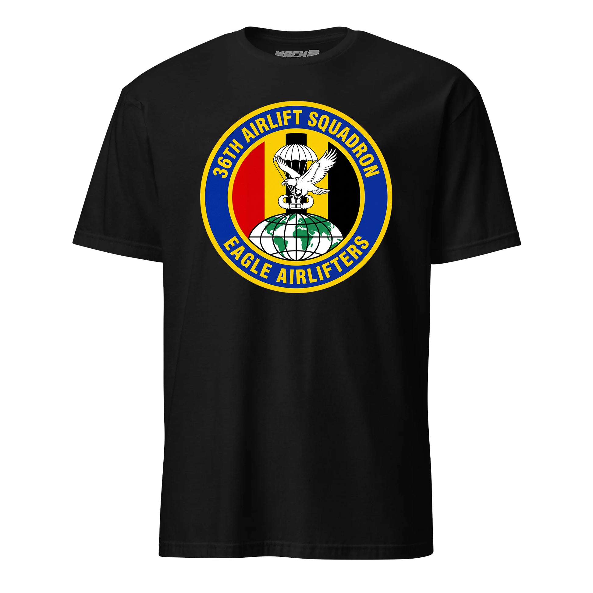 Mach2 Squadron Upload | 36TH AIRLIFT SQUADRON | T-Shirt | Black | MACH-SHORT-SLEEVE-FRONT-BLACK.jpg