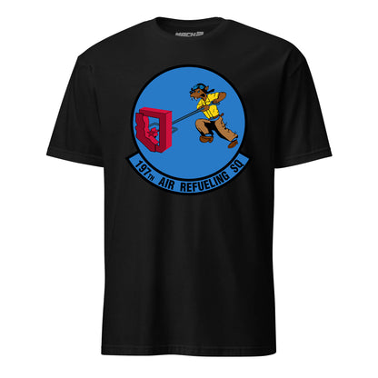 Mach2 Squadron Upload | 197TH AIR REFUELING SQUADRON | T-Shirt | Black | MACH-SHORT-SLEEVE-FRONT-BLACK.jpg