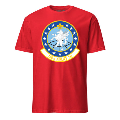 Mach2 Squadron Upload | 165TH AIRLIFT SQUADRON | T-Shirt | Red | MACH-SHORT-SLEEVE-FRONT-RED.jpg
