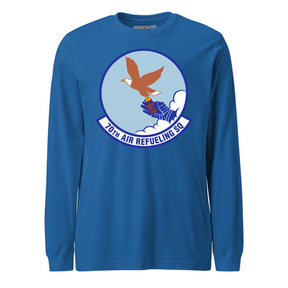Mach2 Squadron Upload | 70TH AIR REFUELING SQUADRON | Long Sleeve | Royal | MACH-LONG-SLEEVE-FRONT-ROYAL.jpg