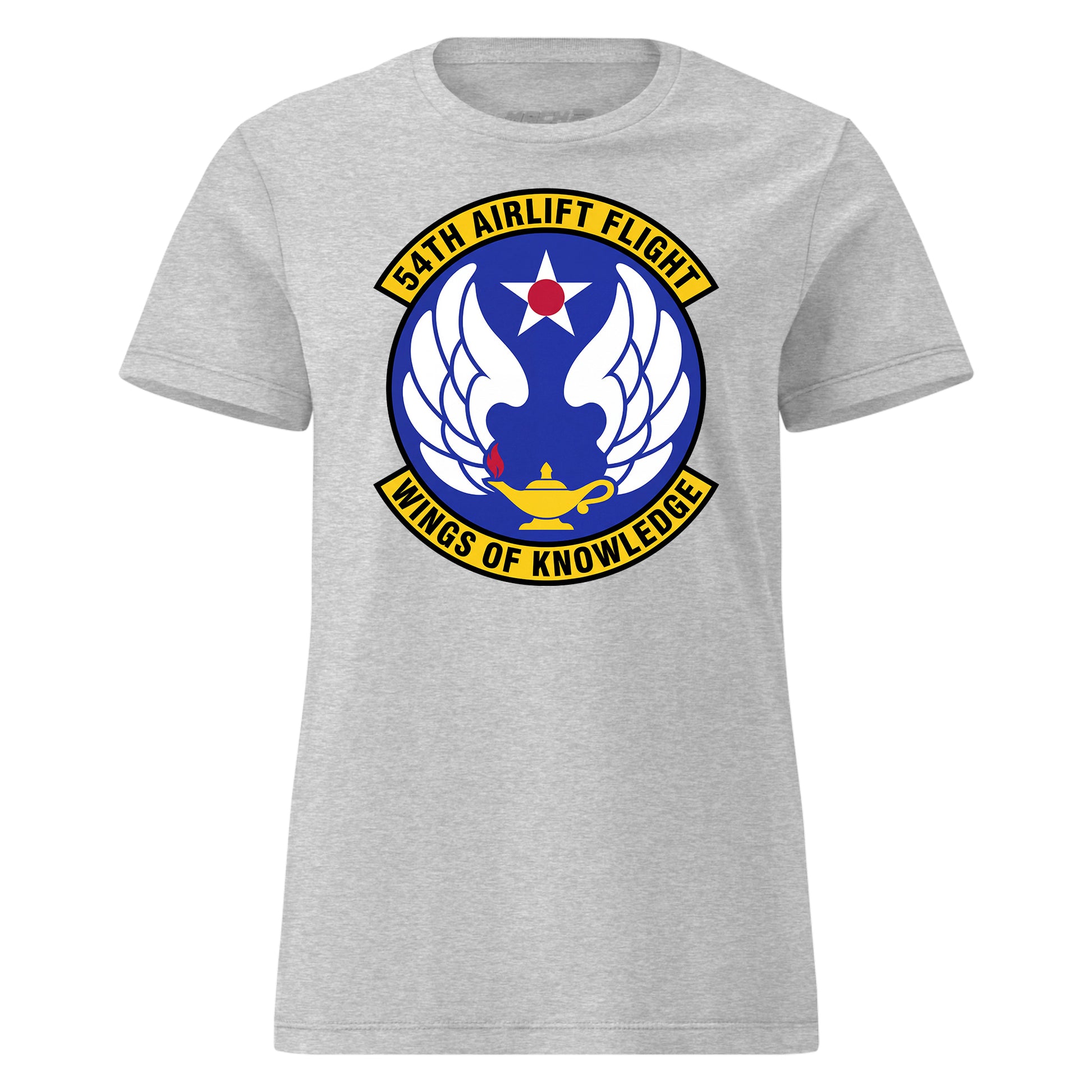 Mach2 Squadron Upload | 54TH AIRLIFT SQUADRON | Womens | Heather Grey | MACH-WOMENS-FRONT-GREY.jpg