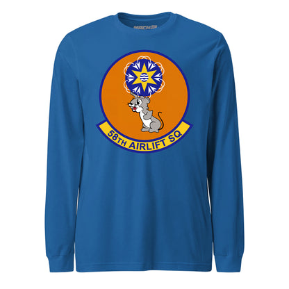 Mach2 Squadron Upload | 58TH AIRLIFT SQUADRON | Long Sleeve | Royal | MACH-LONG-SLEEVE-FRONT-ROYAL.jpg