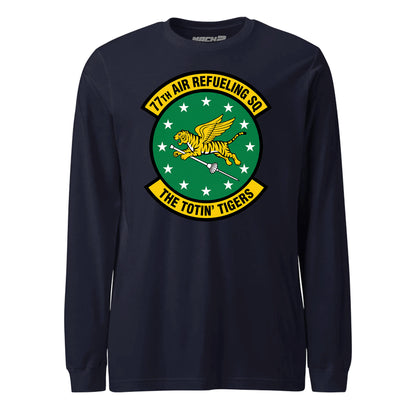 Mach2 Squadron Upload | 77TH AIR REFUELING SQUADRON | Long Sleeve | Navy | MACH-LONG-SLEEVE-FRONT-NAVY.jpg