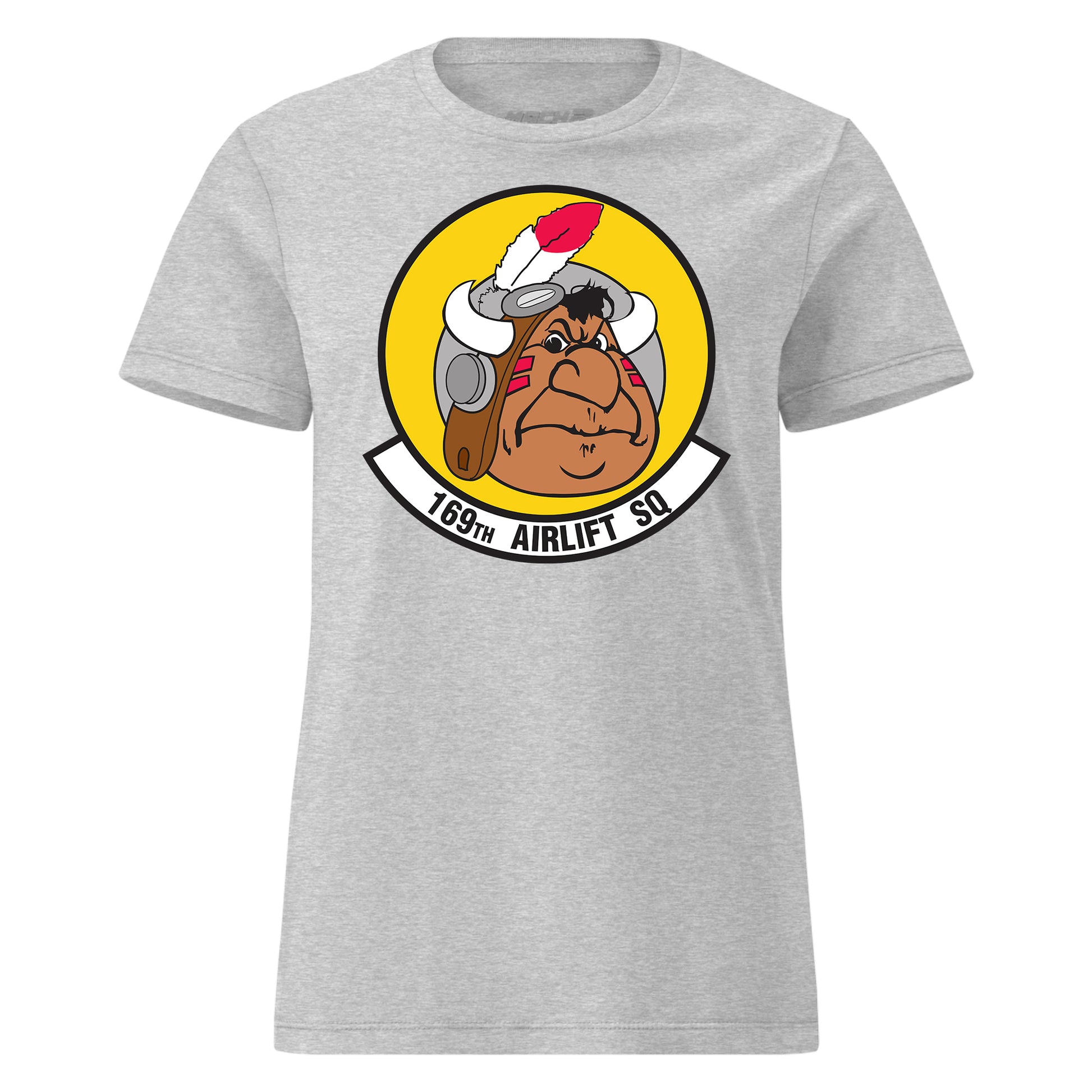 Mach2 Squadron Upload | 169TH AIRLIFT SQUADRON | Womens | Heather Grey | MACH-WOMENS-FRONT-GREY.jpg