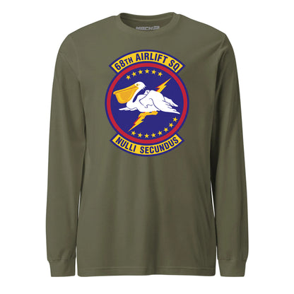 Mach2 Squadron Upload | 68TH AIRLIFT SQUADRON | Long Sleeve | OD Green | MACH-LONG-SLEEVE-FRONT-OD.jpg