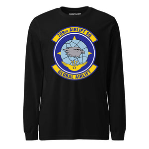 Mach2 Squadron Upload | 709TH AIRLIFT SQUADRON | Long Sleeve | Black | MACH-LONG-SLEEVE-FRONT-BLACK.jpg