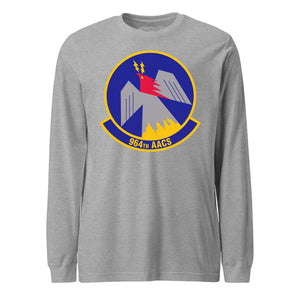 Mach2 Squadron Upload | 964TH AIRBORNE AIR CONTROL SQUADRON | Long Sleeve | Heather Grey | MACH-LONG-SLEEVE-FRONT-GREY.jpg