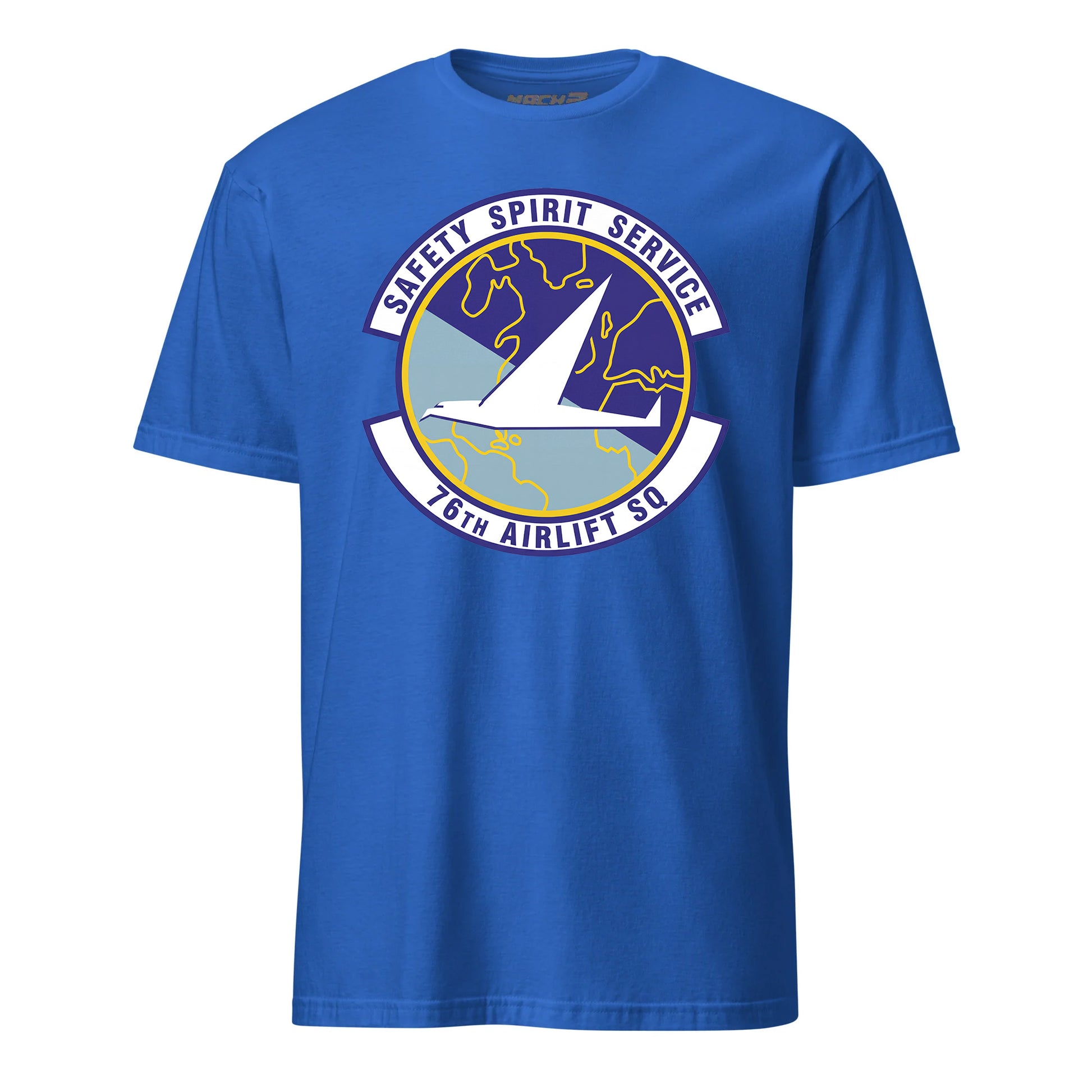 Mach2 Squadron Upload | 76TH AIRLIFT SQUADRON | T-Shirt | Royal | MACH-SHORT-SLEEVE-FRONT-ROYAL.jpg