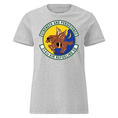 Mach2 Squadron Upload | 314TH AIR REFUELING SQUADRON | Womens | Heather Grey | MACH-WOMENS-FRONT-GREY.jpg
