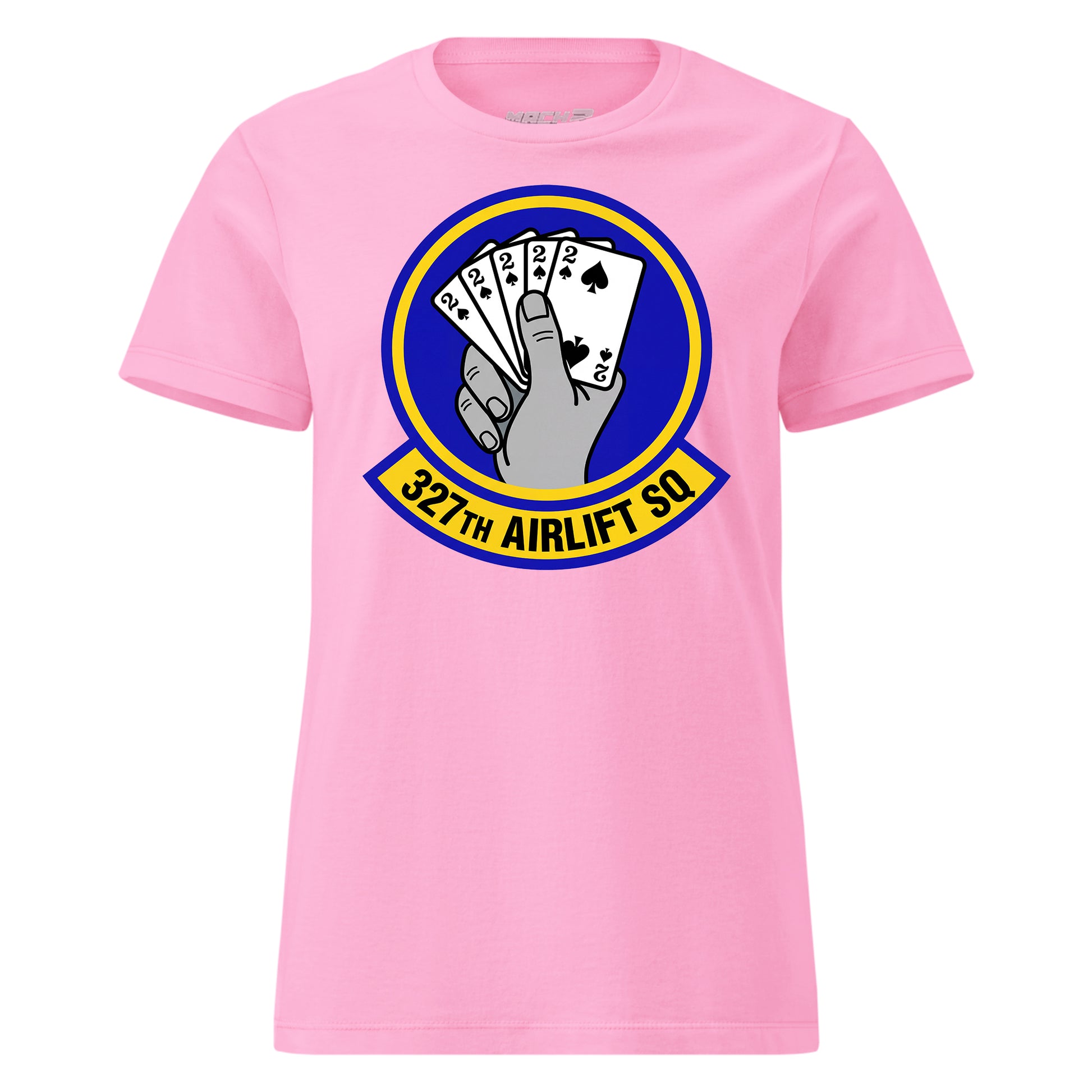 Mach2 Squadron Upload | 327TH AIRLIFT SQUADRON | Womens | Pink | MACH-WOMENS-FRONT-PINK.jpg