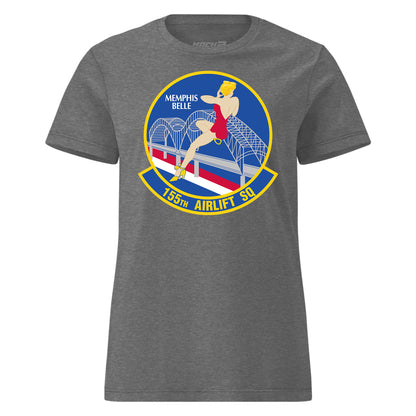Mach2 Squadron Upload | 155TH AIRLIFT SQUADRON | Womens | Charcoal Heather | MACH-WOMENS-FRONT-CHARCOAL.jpg