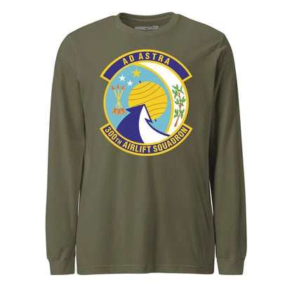 Mach2 Squadron Upload | 300TH AIRLIFT SQUADRON | Long Sleeve | OD Green | MACH-LONG-SLEEVE-FRONT-OD.jpg