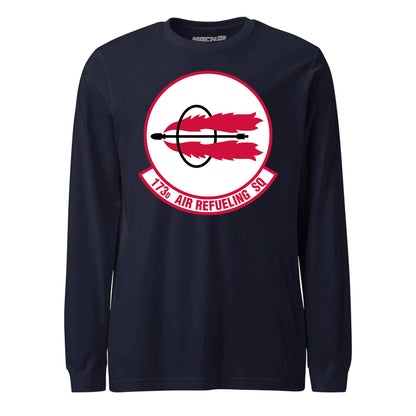 Mach2 Squadron Upload | 173RD AIR REFUELING SQUADRON | Long Sleeve | Navy | MACH-LONG-SLEEVE-FRONT-NAVY.jpg
