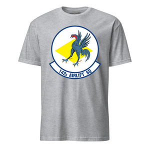 Mach2 Squadron Upload | 142ND AIRLIFT SQUADRON | T-Shirt | Heather Grey | MACH-SHORT-SLEEVE-FRONT-GREY.jpg