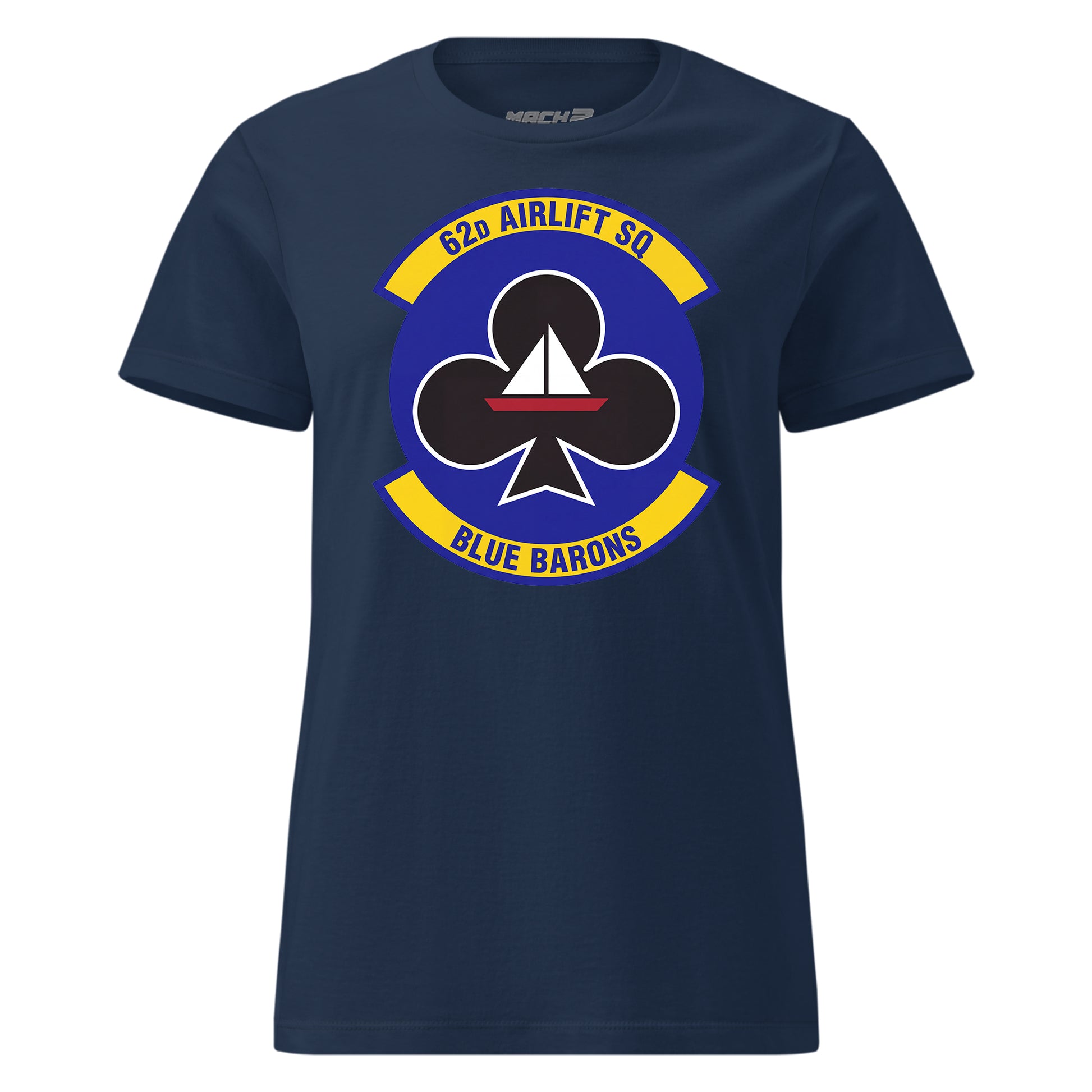 Mach2 Squadron Upload | 62ND AIRLIFT SQUADRON | Womens | Navy | MACH-WOMENS-FRONT-NAVY.jpg