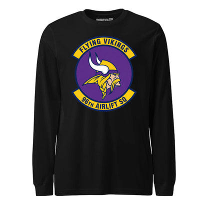 Mach2 Squadron Upload | 96TH AIRLIFT SQUADRON | Long Sleeve | Black | MACH-LONG-SLEEVE-FRONT-BLACK.jpg