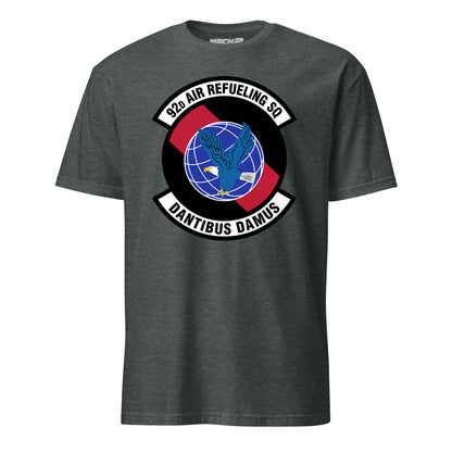Mach2 Squadron Upload | 92ND AIR REFUELING SQUADRON | T-Shirt | Charcoal Heather | MACH-SHORT-SLEEVE-FRONT-CHARCOAL.jpg