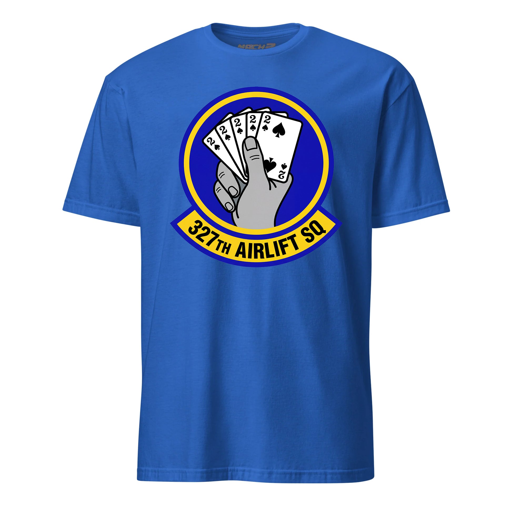 Mach2 Squadron Upload | 327TH AIRLIFT SQUADRON | T-Shirt | Royal | MACH-SHORT-SLEEVE-FRONT-ROYAL.jpg