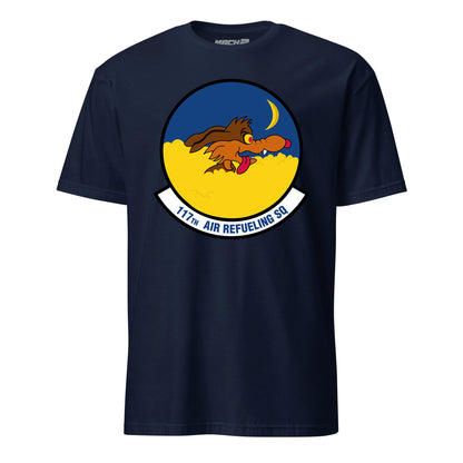 Mach2 Squadron Upload | 117TH AIR REFUELING SQUADRON | T-Shirt | Navy | MACH-SHORT-SLEEVE-FRONT-NAVY.jpg