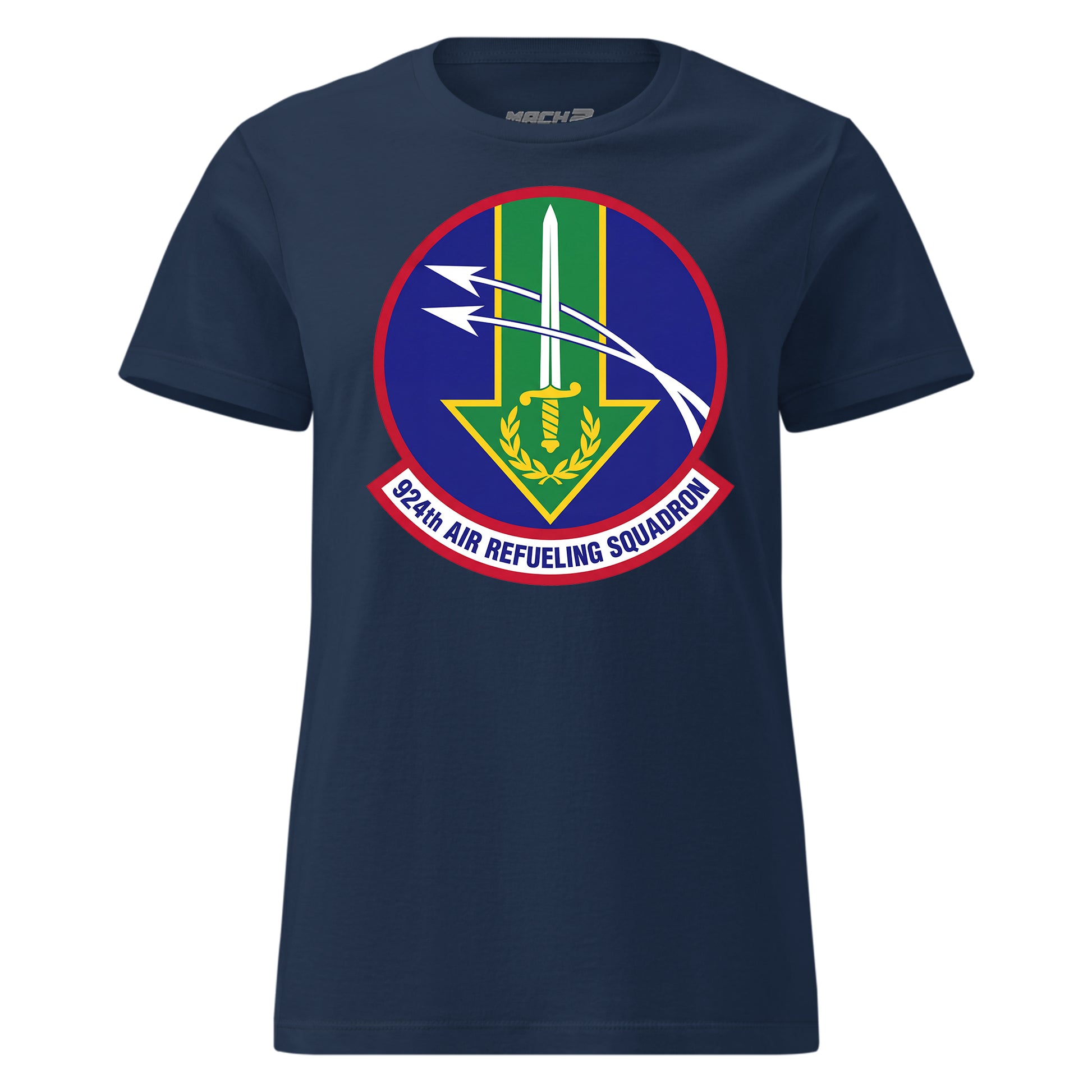 Mach2 Squadron Upload | 924TH AIR REFUELING SQUADRON | Womens | Navy | MACH-WOMENS-FRONT-NAVY.jpg