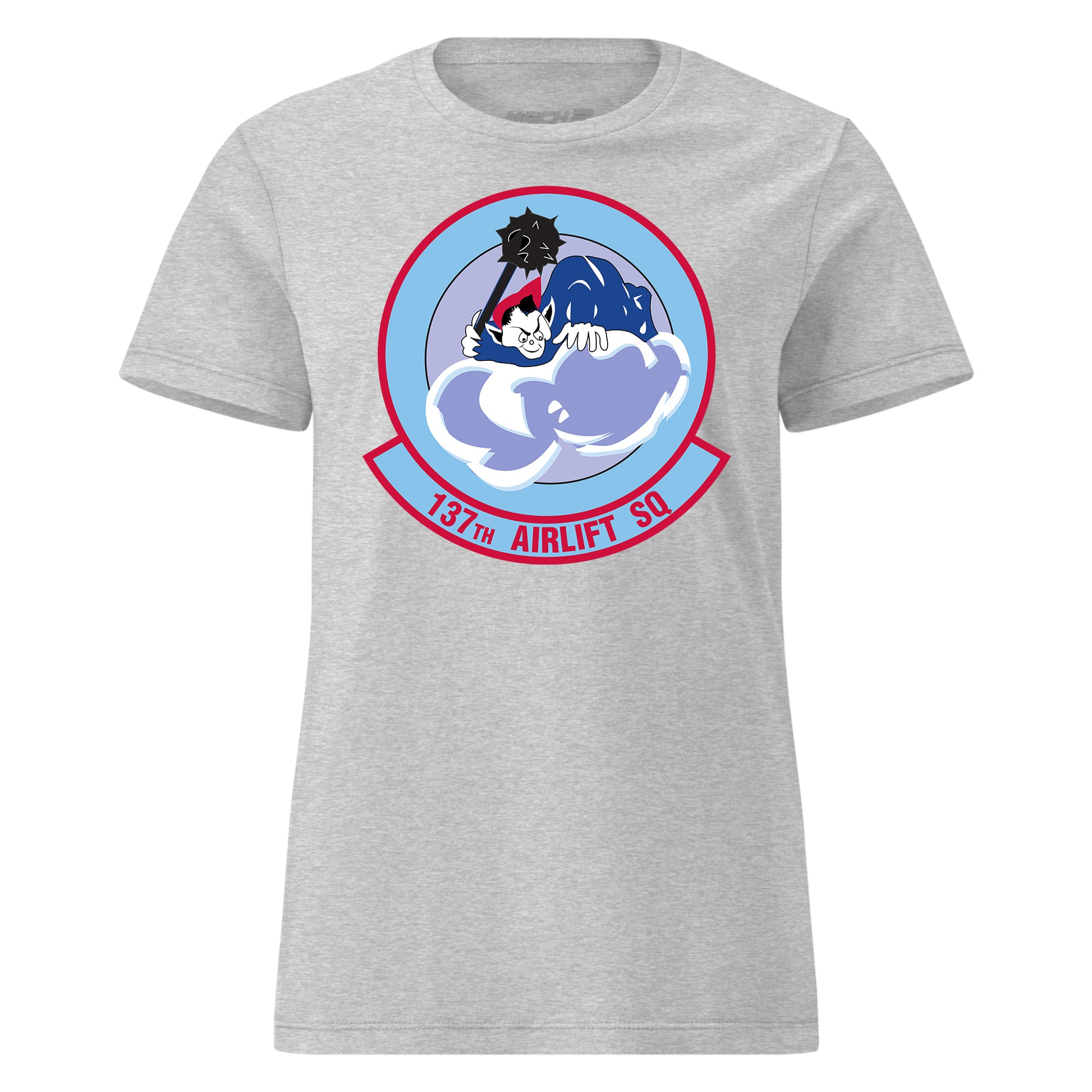 Mach2 Squadron Upload | 137TH AIRLIFT SQUADRON | Womens | Heather Grey | MACH-WOMENS-FRONT-GREY.jpg