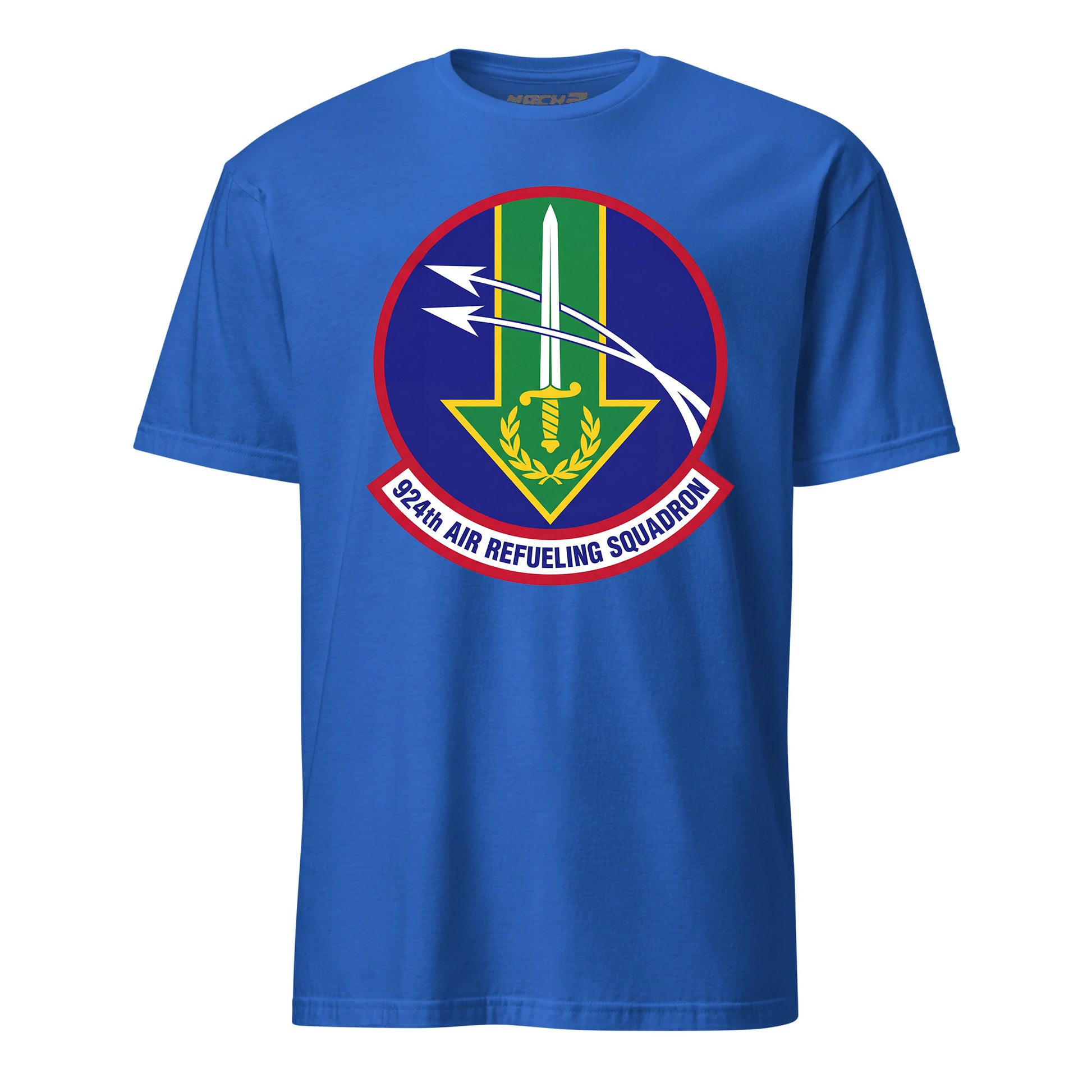 Mach2 Squadron Upload | 924TH AIR REFUELING SQUADRON | T-Shirt | Royal | MACH-SHORT-SLEEVE-FRONT-ROYAL.jpg