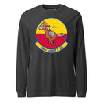 Mach2 Squadron Upload | 180TH AIRLIFT SQUADRON | Long Sleeve | Charcoal Heather | MACH-LONG-SLEEVE-FRONT-CHARCOAL.jpg