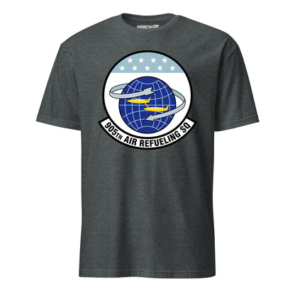 Mach2 Squadron Upload | 905TH AIR REFUELING SQUADRON | T-Shirt | Charcoal Heather | MACH-SHORT-SLEEVE-FRONT-CHARCOAL.jpg