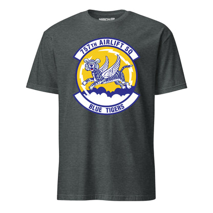 Mach2 Squadron Upload | 757TH AIRLIFT SQUADRON | T-Shirt | Charcoal Heather | MACH-SHORT-SLEEVE-FRONT-CHARCOAL.jpg