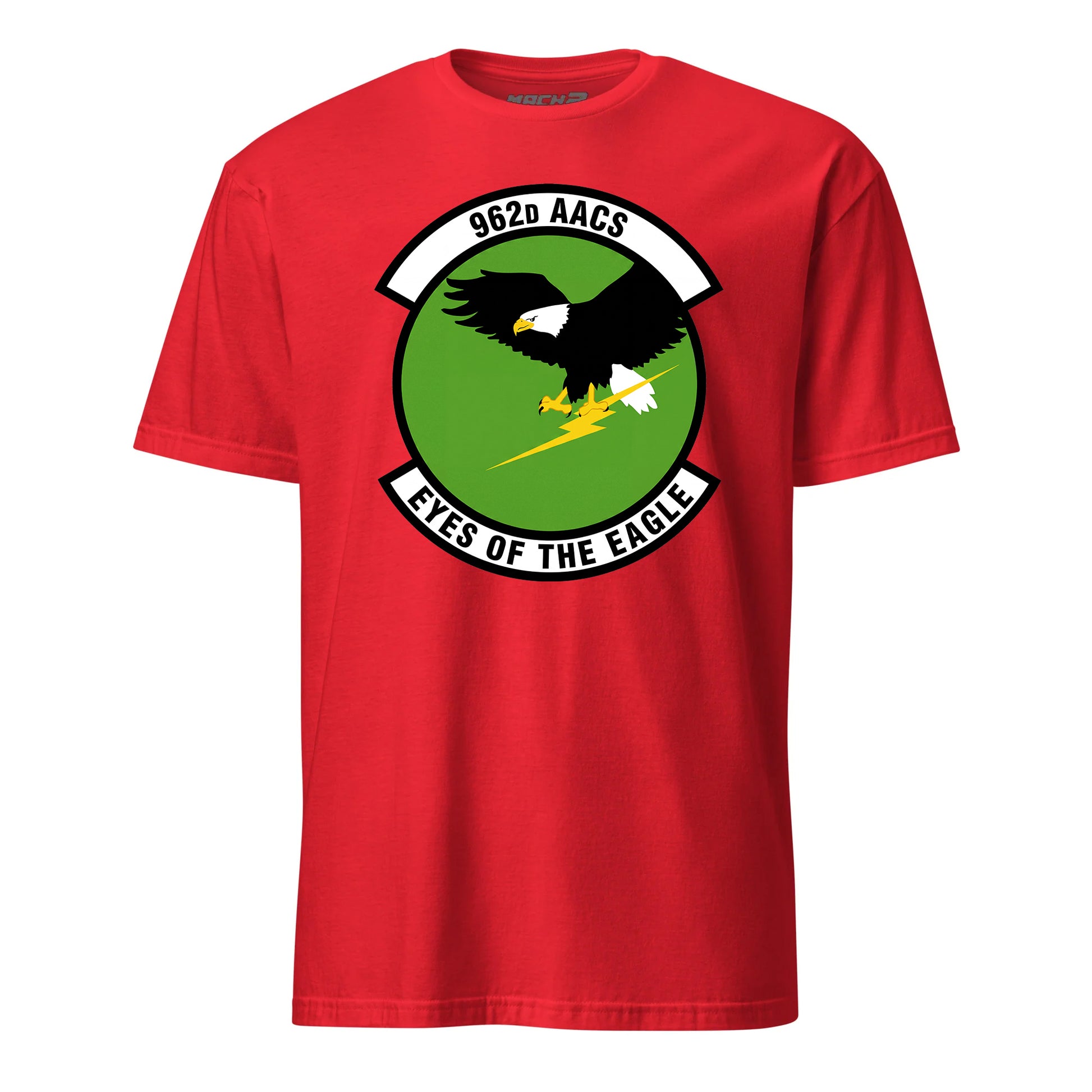 Mach2 Squadron Upload | 962ND AIRBORNE AIR CONTROL SQUADRON | T-Shirt | Red | MACH-SHORT-SLEEVE-FRONT-RED.jpg
