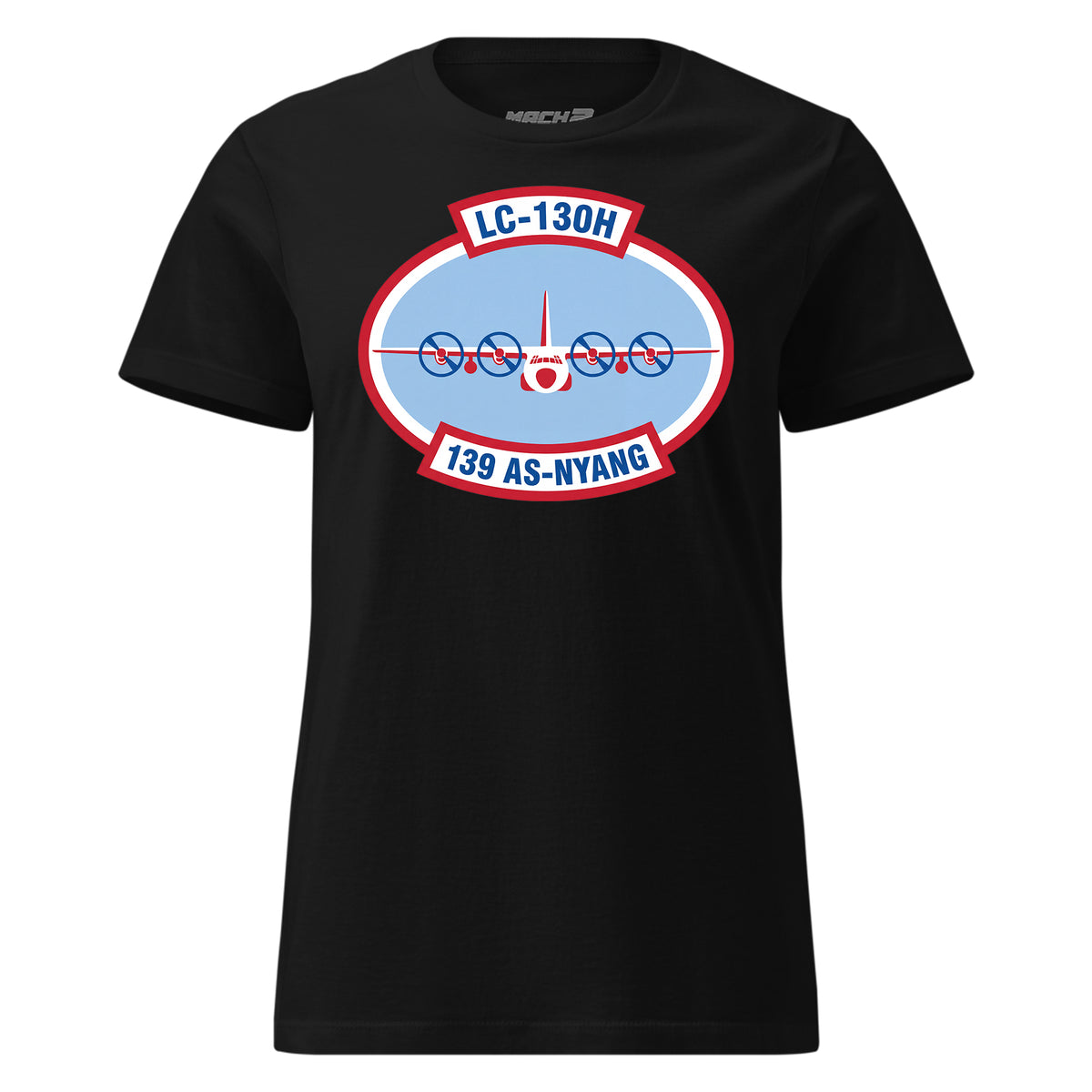 Mach2 Squadron Upload | 139TH AIRLIFT SQUADRON | Womens | Black | MACH-WOMENS-FRONT-BLACK.jpg